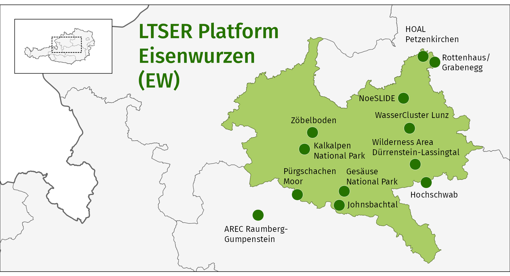 LTSER Plattform Eisenwurzen, Quelle: https://www.lter-austria.at/ltser-plattform-eisenwurzen-ew/