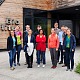 Gruppenfoto der EIP-Bergmilchvieh-i2connect Exkursion an der HBLFA Raumberg-Gumpenstein